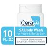 imageCeraVe Body Wash with Salicylic Acid Fragrance Free Body Wash to Exfoliate Rough and Bumpy Skin Allergy Tested 10 OunceSA Body Wash