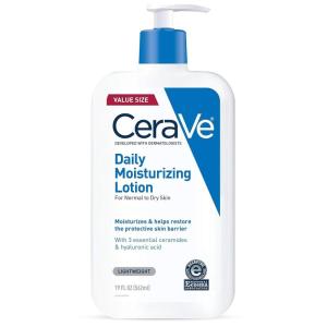 imageCeraVe Daily Moisturizing Lotion for Dry Skin Body Lotion ampamp Face Moisturizer with Hyaluronic Acid and Ceramides Daily Moisturizer Fragrance Free OilFree 12 Ounce19 Fl Oz Pack of 1