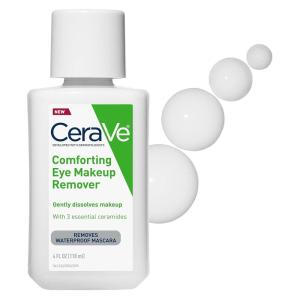 imageCeraVe Eye Makeup Remover with Hyaluronic Acid and Ceramides Waterproof NonComedogenic Fragrance Free NonGreasy ampamp Ophthalmologist Tested 4 Ounces