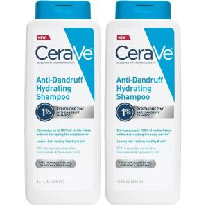 imageCeraVe Hydrating Anti Dandruff Shampoo 1 Pyrithione Zinc Dandruff Treatment With Ceramides Niacinamide ampamp Hyaluronic Acid Helps Eliminate Flakes ampamp Provides Itchy Scalp Relief Sulfate Free 12 Oz12 Fl Oz