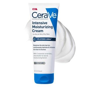 imageCeraVe Intensive Moisturizing Cream Body Moisturizer With Shea Butter 72H Hydration  Skin Barrier Repair FragranceFree Body Lotion For Extremely Dry Skin 8oz8 Ounce Pack of 1