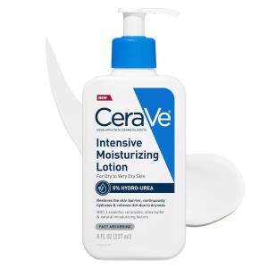 imageCeraVe Intensive Moisturizing Lotion HydroUrea  Shea Butter Body Lotion For Dry Skin Relieves Signs Of Extra Dry Skin Non Greasy Hydrating Cream For Rough Tight Red ampamp Itchy Skin 8oz8 Fl Oz Pack of 1